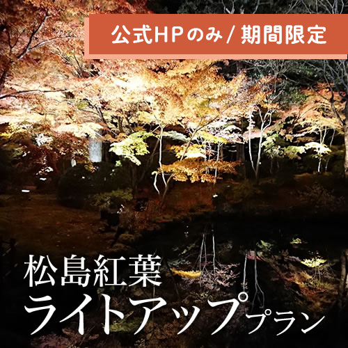 【瑞巌寺・円通院夜間共通拝観券付】松島紅葉ライトアッププラン